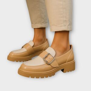 Marc Fisher Women's Hazelton Loafer Lite Latte Size 11
